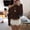 A1 Brown, variant on Women's Cropped Sweaters,Long Sleeve Off The Shoulder Sweater,Fall Winter Knit Tops Asymmetrical Neck Trendy Pullover,Cute Tight Banded Waist Lightweight Loose Fit Y2k Going Out Tops Black L
