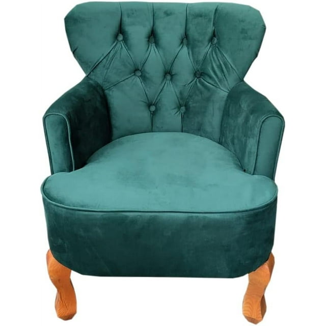 Sillón Capitone Individual Retro Vintage 100% Artesanal Madera Pino Artesanía Nacional (Tulipan Luxory)
