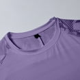 thumbnail image 6 of T-shirts for Men Ice Silk T-shirt Breathable Round Neck Short Sleeved Casual Sports T-shirt Purple L Mens Tops, 6 of 6