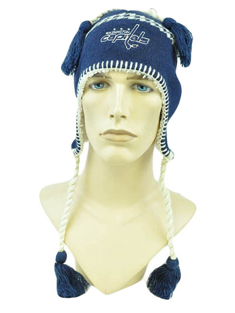 NHL LNH Alpine Tassel Beanie Toque Fleece Knit Zephyr Hat Washington