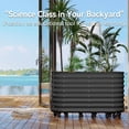 thumbnail image 4 of EuKer Raised Planters with Wheels, 59" Metal Planter Box W/Built-In Water Storage System for Indoor/Outdoor, Gray, 4 of 7