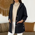 thumbnail image 5 of Jackets for Women, Oversized Button Up Corduroy Hooded Jacket for Women Fall Long Sleeve Cardigans Outerwear Jackets Coat with Pocket, 5 of 8