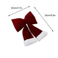 thumbnail image 2 of DefiDgd Christmas Bow Decorations,Velvet Flocked Bows,Xmas Ribbon Bow Ornaments for Home Christmas Tree Wreath Garland Party Decoration Gift Wrapping(Medium), 2 of 4