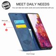 thumbnail image 5 of Galaxy S20 FE (2020) Case, Dteck Shockproof Wallet Flip Folio Wallet Case with Kickstand Card Slots Magnetic Closure, Blue, 5 of 8