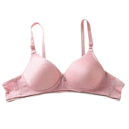 

Ersazi Women S Sports Bras Women S Comfort Ribbed Bra Thin Underwear In Clearance Pink Bras For Women Plus Size L