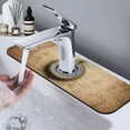 thumbnail image 7 of Xecao Magnetic Old Compass On World Map for Kitchen Sink Splash Guard Faucet Mat , Faucet Guard & Draining mat, (15" X 5.5" ), 7 of 7