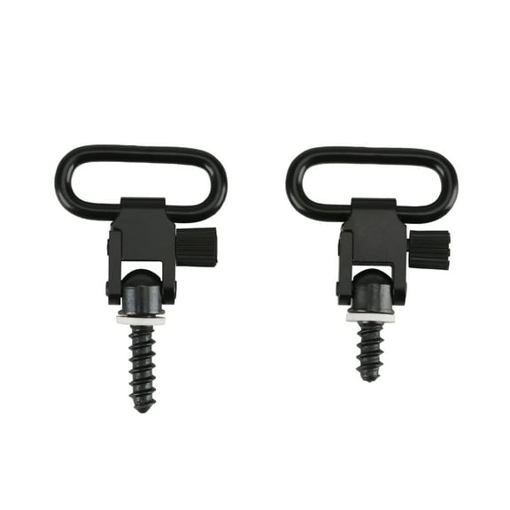 TOURBON Pair of Sling Swivels Shotgun/Rifle Mounted Quick Release Screws Black