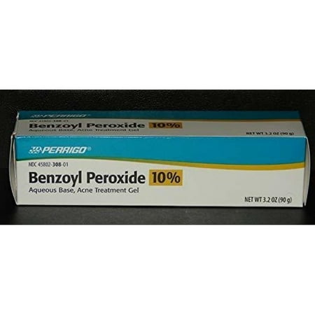 Perrigo Benzoyl Peroxide 10% Acne Treatment Gel, 3.2 Oz.