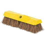 Rubbermaid® Commercial Deck Brush, 2" Bristles, Plastic Block, 10"L, YW (RCP9B3400)