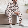 thumbnail image 7 of Kdxio Dachshund And Hearts Men’s Pajama Set Pajamas For Men 2 Piece PJ Set with Men Pajama Pants and Long Sleeve T-Shirt Lounge Set-Large, 7 of 7