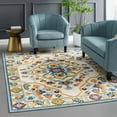 thumbnail image 6 of Modway Reflect Freesia Distressed Floral Vintage Medallion 5x8 Indoor and Outdoor Area Rug in Multicolored, 6 of 9