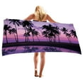 thumbnail image 4 of dinapents Oversized Beach Towel 75x150cm Microfiber - Printed Square Design with High Absorbency, Compact Sand Mat & Shawl for Adults, 4 of 4