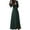 Green, variant on Elegant Women's Long Trench Overcoat with Lapel Collar Slim Fit Winter Warm Jacket Stylish Outerwear for Cold Weather
