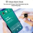 thumbnail image 3 of TBSoon Prayer Smart Ring - Lucky Ring, Watch Ring, With Prayer Counters, 5 Prayer Time Reminders, Prayer Direction Indicator Guide, Long Battery Life, OLED Display, Azan Alarm Clock, Beads Ring -, 3 of 16