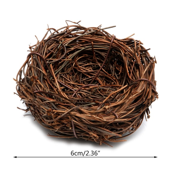 Handmade Vine Brown Bird Nest House Home Nature Craft Holiday Decoration