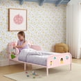 thumbnail image 3 of Delta Children Magic Magnet Toddler Bed with Customizable Magnets & Built-In Book Storage, Pink, 3 of 16
