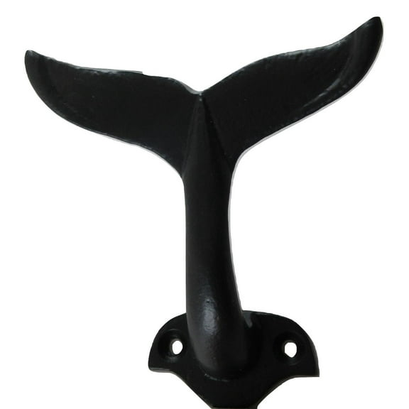 Cast Iron Whale Tail Hook Nautical Decor