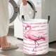 thumbnail image 5 of Fotbe Flamingo Cesto de Ropa con Asas, Cesto Impermeable de Gran Capacidad, Bolsa de Lavado para Dormitorio, Cesto de Ropa con Ruedas y Asas-Medium, 5 of 6