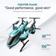 thumbnail image 4 of Kearding Drones con WiFi de 2,4G, helicóptero inalámbrico de retorno con un botón, aplicación de teléfono móvil, Control remoto por voz, Accesorios para drones aéreos Azul con cámara, 4 of 6