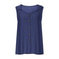 thumbnail image 4 of BVOFAR Summer Eyelet Embroidery Tank Tops for Women 2025 Solid Color Button Down Shirts Casual Sleeveless V Neck Tops, 4 of 7