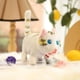 thumbnail image 4 of Gato de peluche, muñeco en movimiento, juguete para niños y niñas negro (uno blanco), 4 of 5