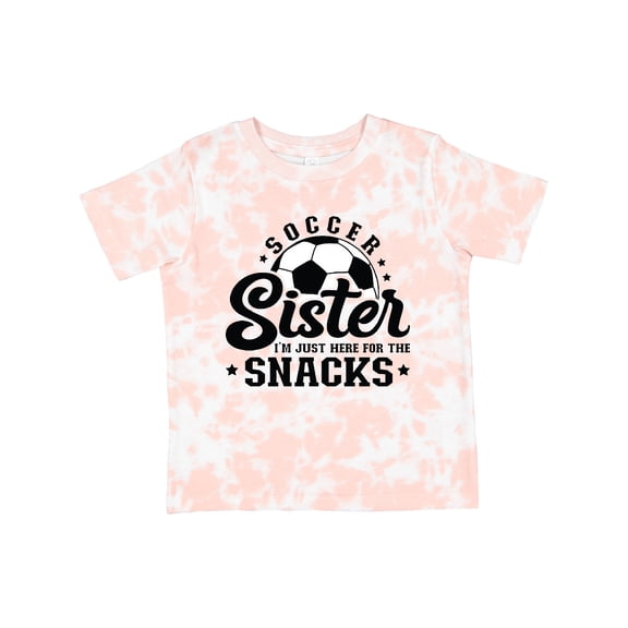 Inktastic Soccer Sister I'm Just Here for the Snacks Girls Toddler T-Shirt