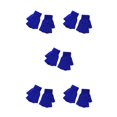 thumbnail image 1 of Qarigey 1 par de guantes sin dedos, elegante cubierta de medio dedo para invierno, calentadores de dedos para adultos, cubiertas de mano Azul oscuro 5Conjunto, 1 of 6