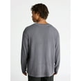 thumbnail image 3 of No Boundaries Cotton Oversized Tee with Long Sleeves, Men's & Big Men's, 3 of 5