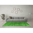 thumbnail image 3 of Ahgly Company Indoor Square Oriental Green Industrial Area Rugs, 8' Square, 3 of 4