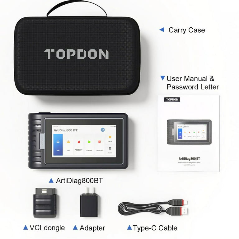 TOPDON ARTIDIAG 800 BT - All System Car Diagnostic Scanner 