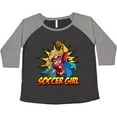 thumbnail image 3 of Inktastic Soccer Girl Superhero Women's Plus Size T-Shirt, 3 of 5