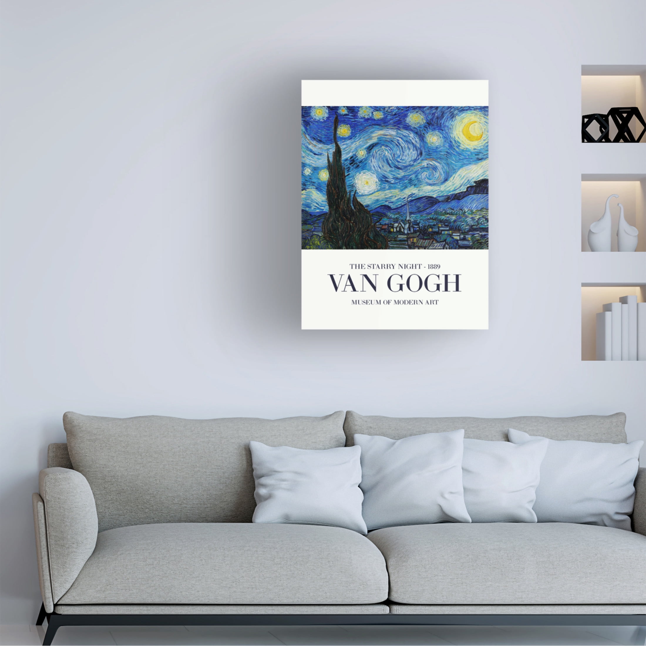 Trademark Fine Art Pictufy  The Starry Night Canvas Wall Art