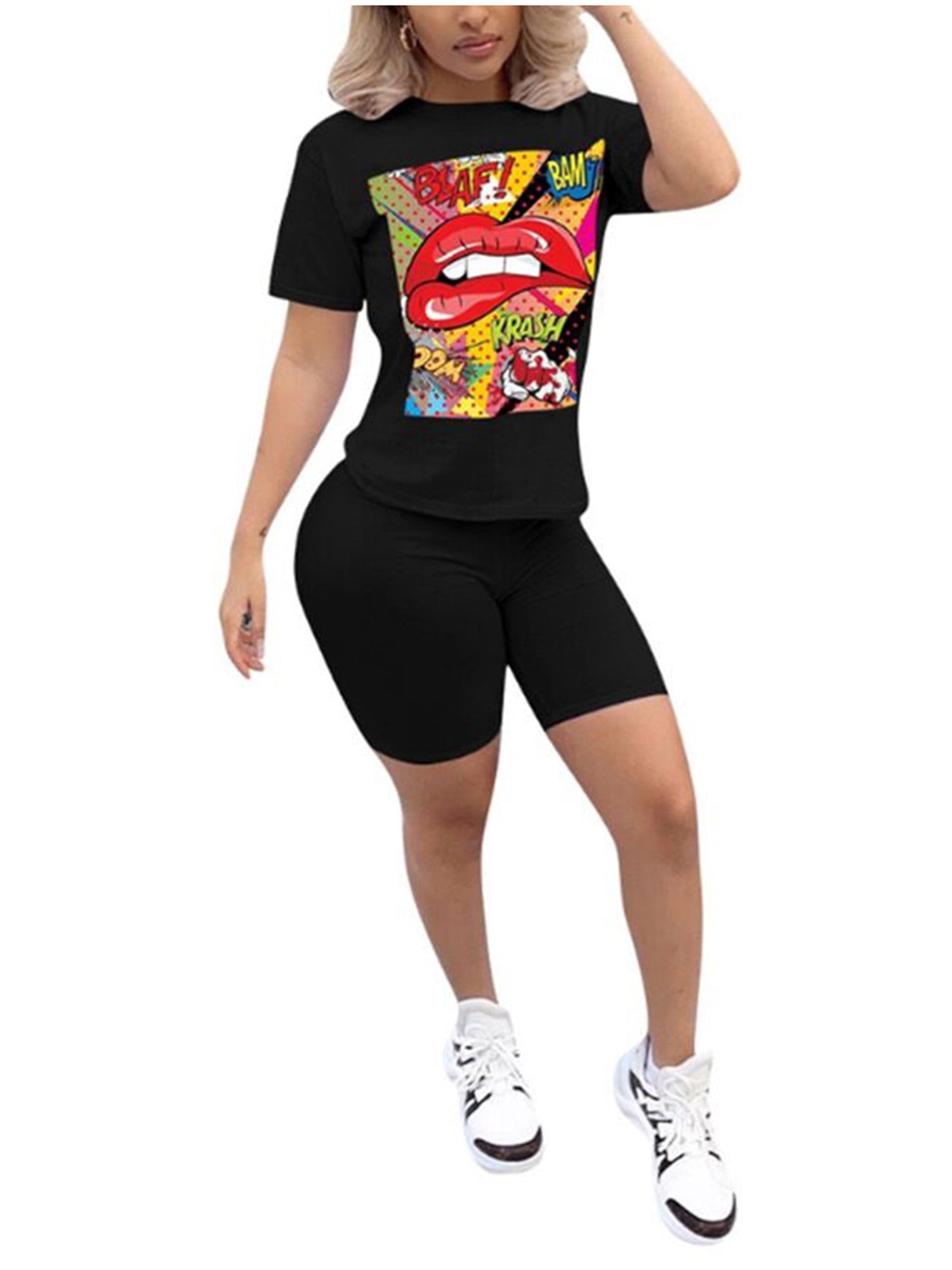 Carolily Finery Carolilly Womens 2pcs Yoga Gym Short Sleeve T Shirt Tops Biker Workout High Waist Shorts Tracksuit Sports Outfit Walmart Com Walmart Com Carolily Finery Carolilly Womens 2pcs Yoga Gym Short Sleeve T Shirt Tops Biker Workout High Waist Shorts Tracksuit Sports Outfit Walmart Com Walmart Com