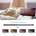 thumbnail image 3 of IROINID Alarm Clock,Led Small Digital Alarm Clock For Bedrooms,Temperature Hygrometer,Large Screen Color Weather Clock，Temperature and Humidity Trend Indication，Time,Alarm Clock,Snooze Function, 3 of 7