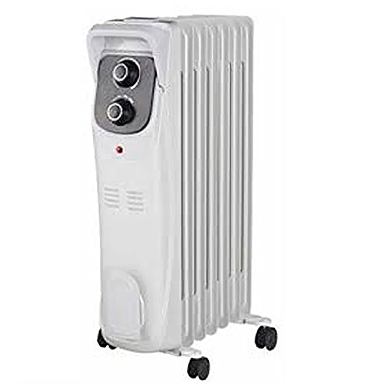 Comfort Zone White 1,500 Watt Electric OilFilled Radiator Space Heater
