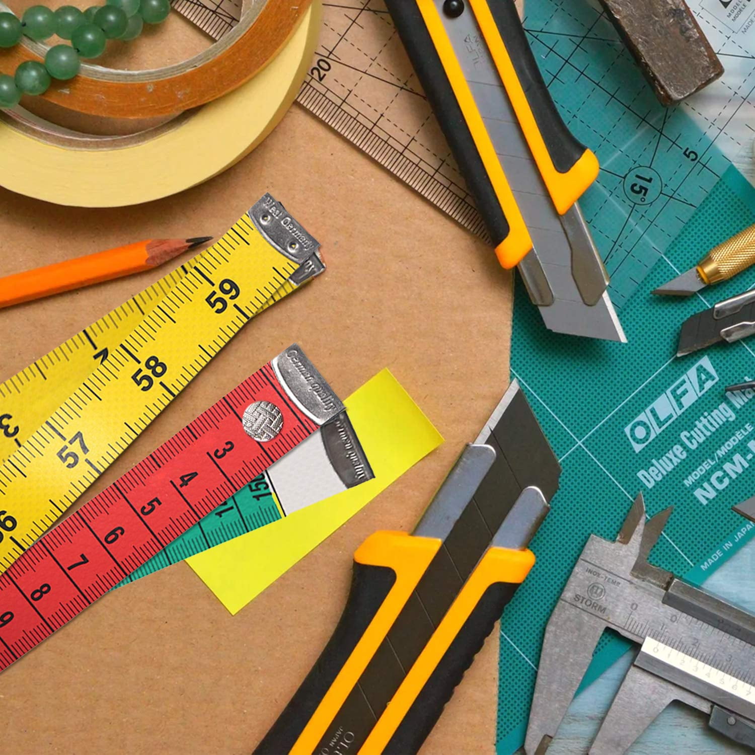Soft Measuring Tape Ruler With Closed Button 1.8cm X 150cm 60 