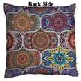 thumbnail image 2 of PKQWTM Tile Moroccan Bohemian Mandala Colorful Pink Tribal Reversible Mermaid Cushion Cover Home Decor Sequin Pillow Case Size 20x20 inches, 2 of 2