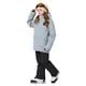 thumbnail image 1 of Conjunto de dos piezas de poliéster para niñas, con capucha y manga larga, para invierno, grueso, impermeable, resistente al viento y cálido, con capucha y pantalones de manga larga., 1 of 8