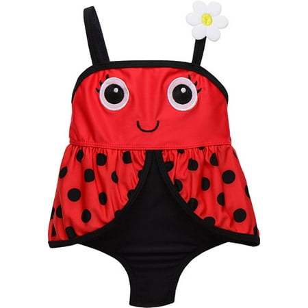 Candlesticks Baby Toddler Girl Ladybug 1-Piece Swimsuit - Walmart.com