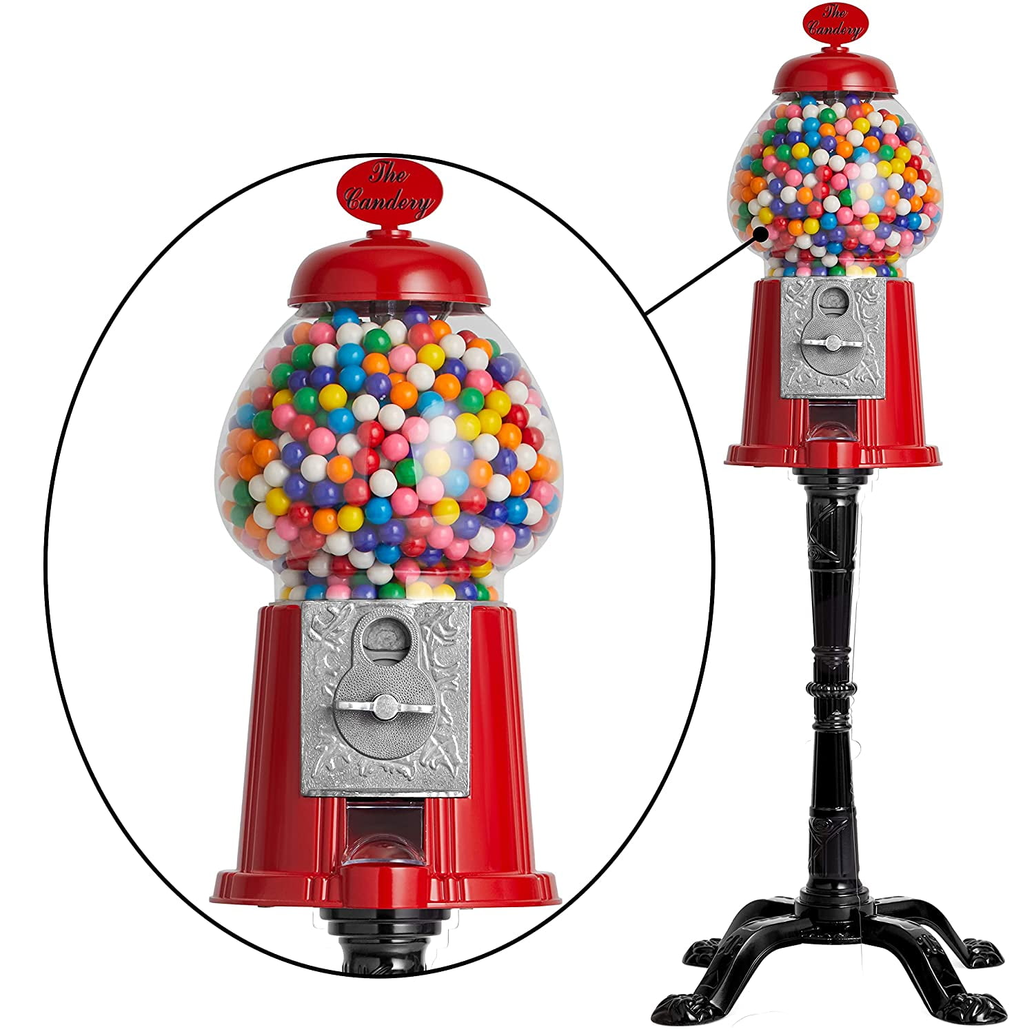 Buy Gumball Machine 15 Inch Candy Dispenser with Stand for Bubble