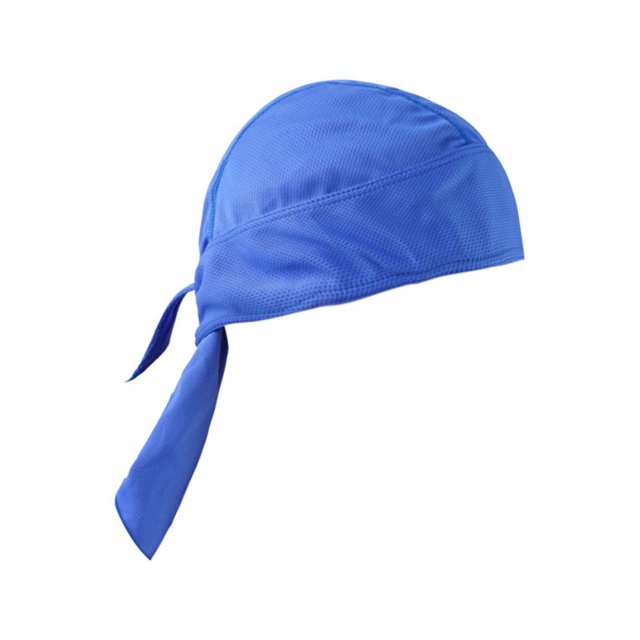 Naiovety Sombreros Gorros de quimio Pañuelo para la cabeza Bandana Quick Sun Pasamontañas atado por detrás Hip Pop Head Wrap Casco Capucha interior Ciclismo azul real Naiovety OD020489-07B