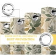 thumbnail image 6 of Sage Green Yellow Botanical Blackout Curtains for Bedroom/Living Room, Thermal Insulated Kitchen Curtains, Spring Summer Vintage Grommet Darkening Window Treatment Drapes 52"x72"x2, 6 of 8