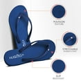 thumbnail image 2 of HUGGOES Cosmic Natural Rubber Comfort Flip Flops for Women - Navy/Navy, 2 of 7