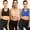 Black, Apricot, Blue, variant on YouLoveIt Women Sports Bra, 3 pack Zipfront Padded Cups Comfort Sports Bra Zip Front Mesh Racerback Sports Bra  Active Gym Yoga Workout Sports Bras