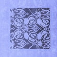 thumbnail image 1 of Ahgly Company Indoor Square Abstract Blue Modern Area Rugs, 3' Square, 1 of 4