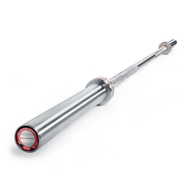 Iron Crush Olympic Barbell Bar - Multifunction 7-Foot Weight Bar for Weightlifting, Bench Press, Deadlift, Powerlifting, CrossFit Training