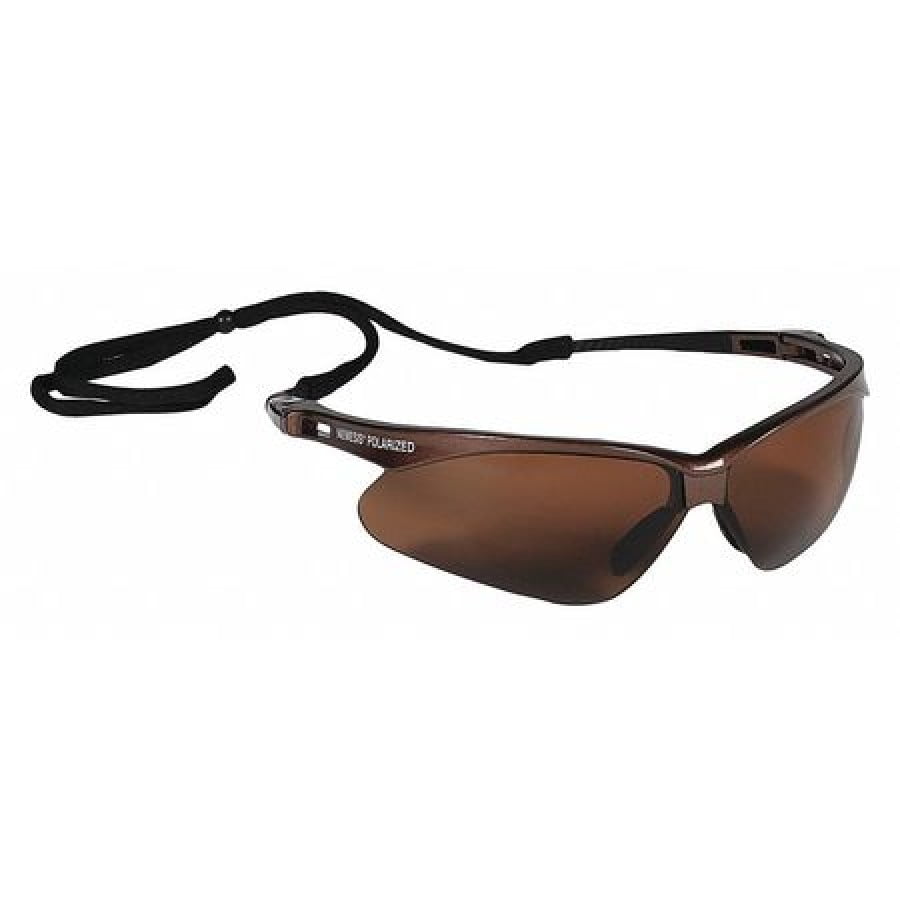KLEENGUARD 28637 Polarized Safety Glasses, Wraparound Brown