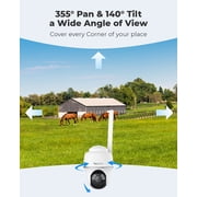 Reolink Go PT Plus 5MP 4G LTE Solar Security Camera, Smart Detection, Color Night Vision, Pan Tilt & Auto Tracking
