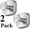 Brushed Nickel, variant on Heavy Duty Reusable Suction Cup Hooks for Kitchen/Bathroom/Shower - Wet-Proof Hooks for Towels, Robes, Loofah&Wreaths/No Drill Mounting on Glass, Tile, Metal (2, Brushed Nickel)