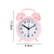 thumbnail image 2 of Mini bonito reloj despertador analógico Retro Vintage con doble campana para niños, sin repetición, funciona con pilas, campana fuerte para personas que duermen mucho, 2 of 5